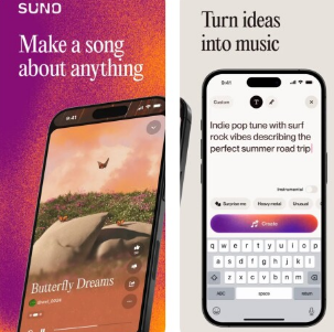 Suno AI音乐和歌曲生成器应用程序现已可用于iOS设备