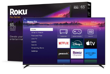Roku Pro系列65英寸智能电视最低售价898美元